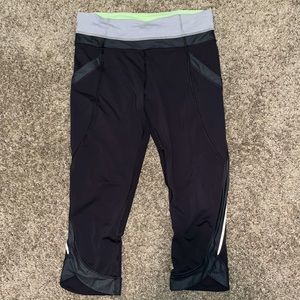lulu lemon cropped leggings size small